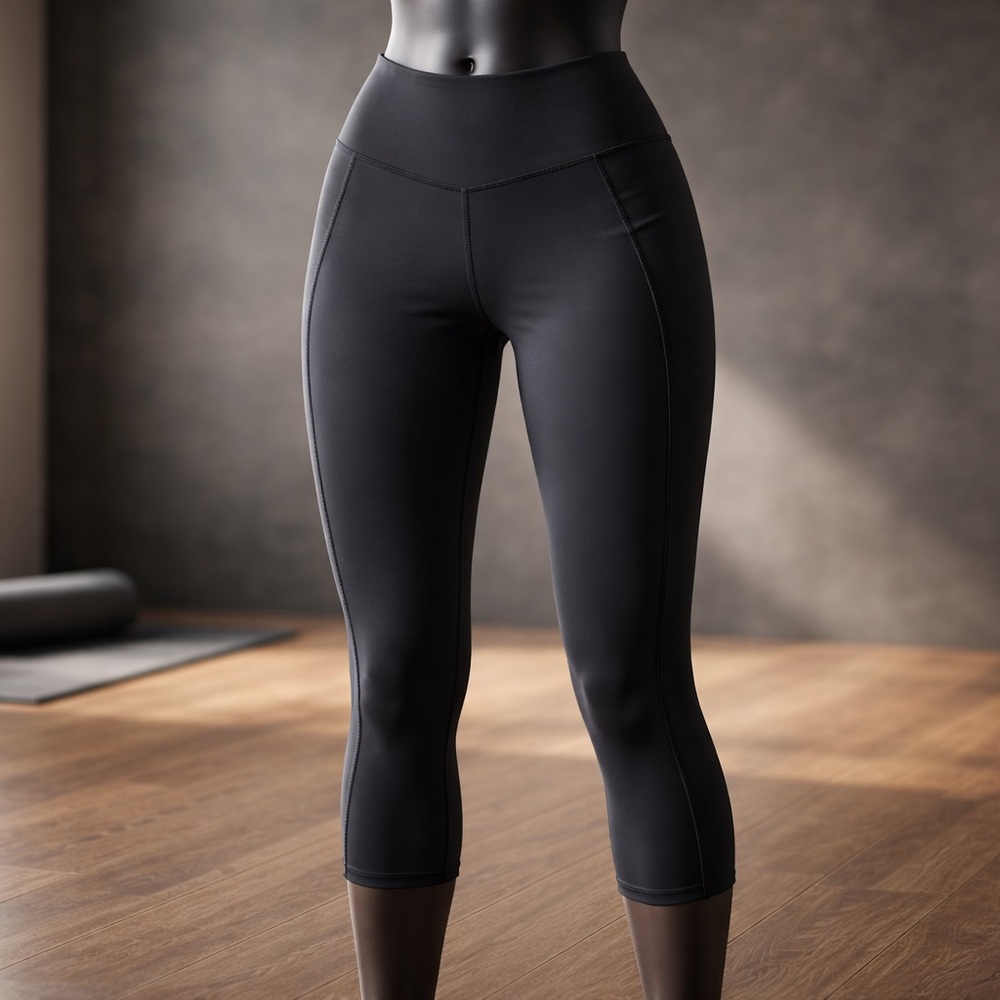 "Lululemon Power Lines Pant" Size 4 High Waisted Grey Athletic Leggings